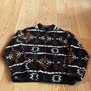 Canada Weathergear Black Patterned Jacket Womens size Small